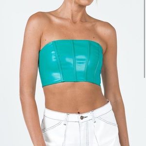 Princess Polly Johnson Top Teal